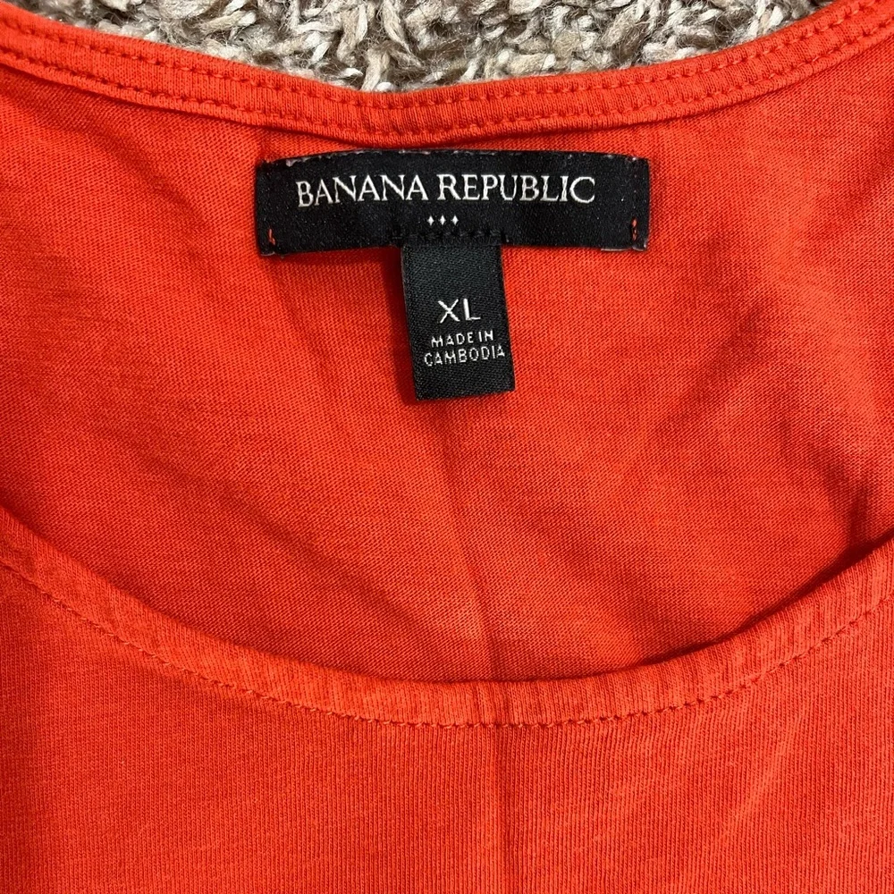 Banana Republic Orange Sleeveless Tank Top